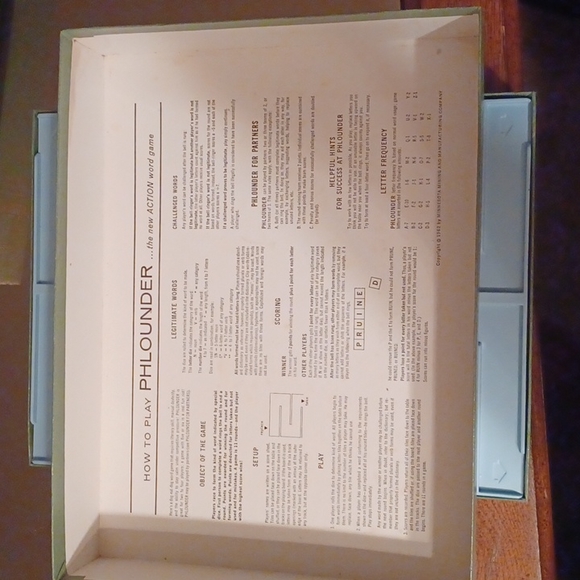 Vintage 60's Excellent Condition Phlounder Boardgame - Picture 7 of 10